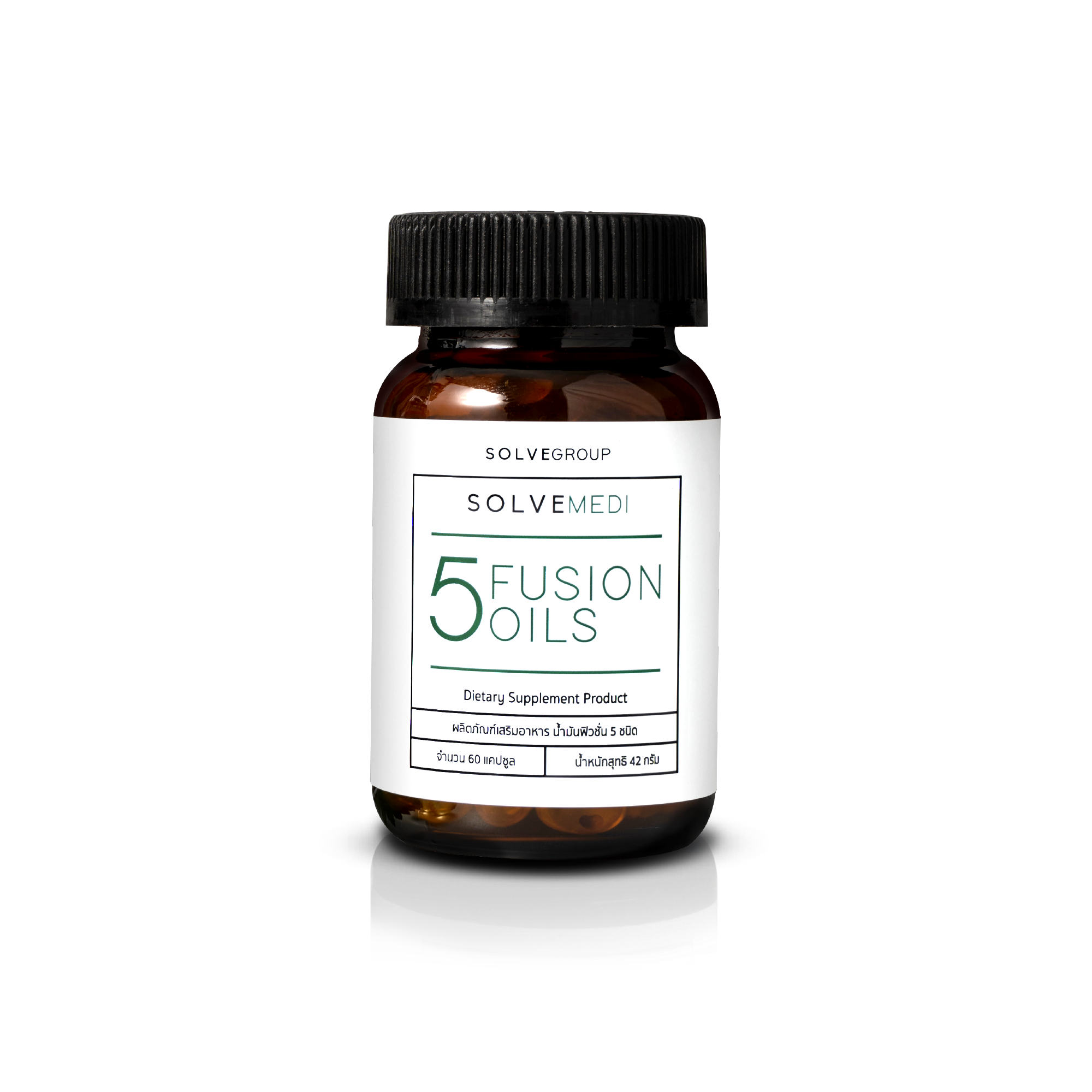 5 Fusion Oils ผลิตภัณฑ์เสริมอาหารลดคอเลสเตอรอลในเลือด 60 แคปซูล